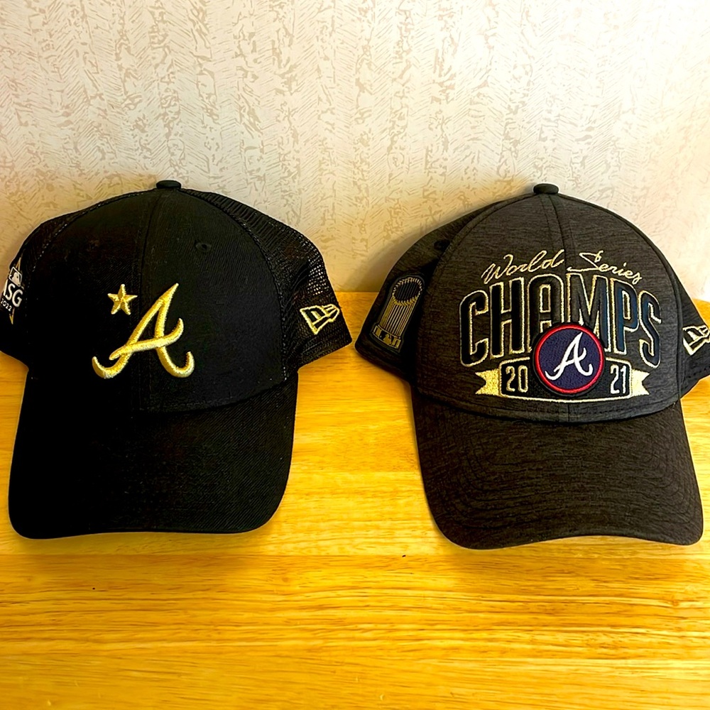 Atlanta Braves Bundle Allstar 2022 and Works Series 2021 Champions Hats